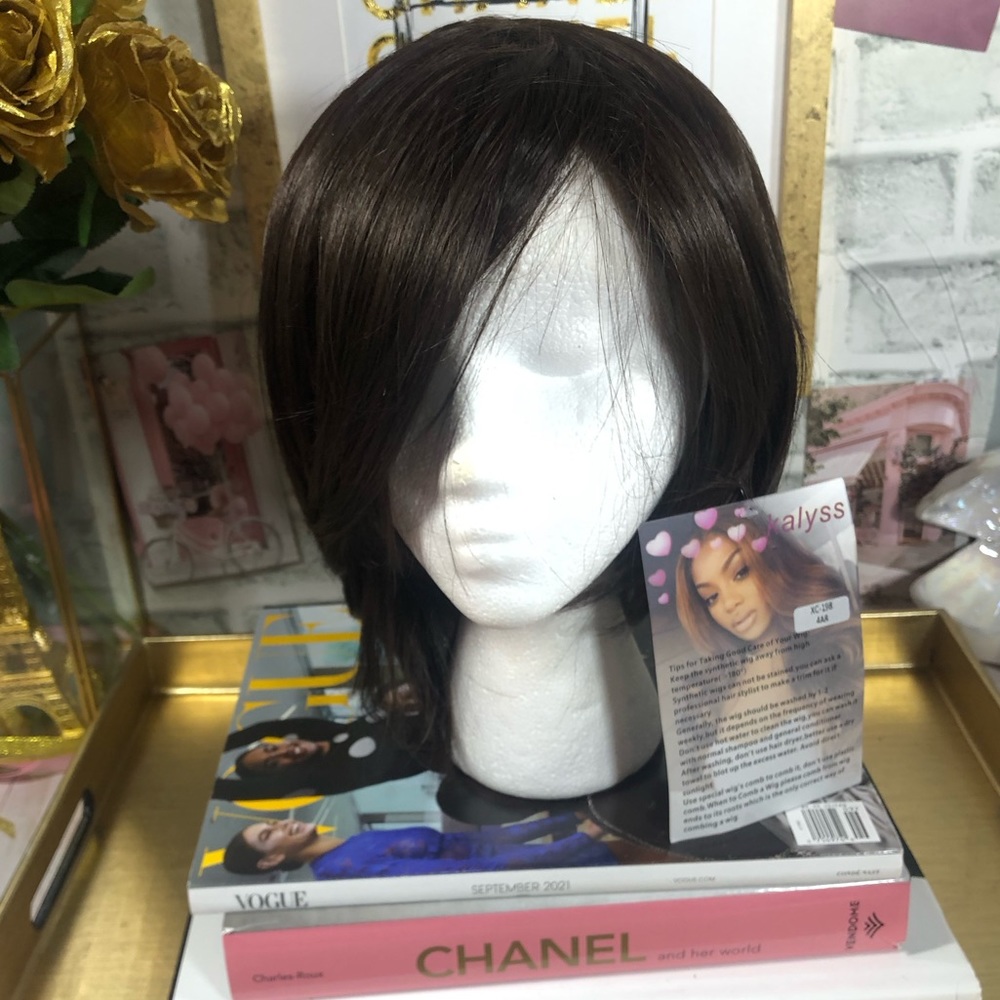 Kalyss Darkest Brown Synthetic Wig